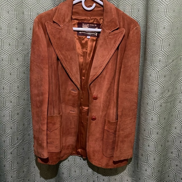 montgomery ward Jackets & Blazers - Montgomery ward vintage suede jacket preloved size 17/18
